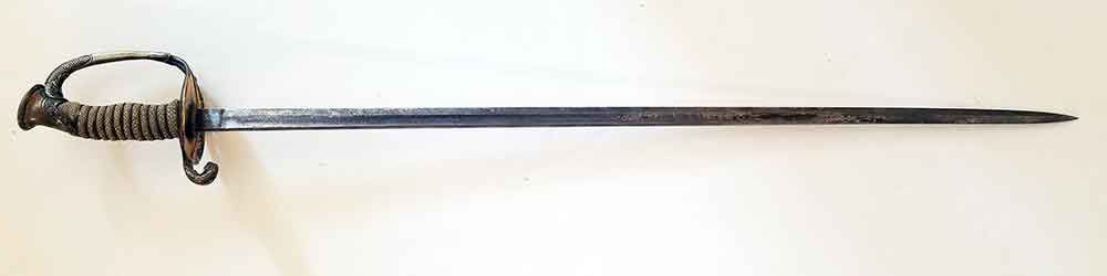 Reverse of Meyer's M 1852 sword in scabbard image